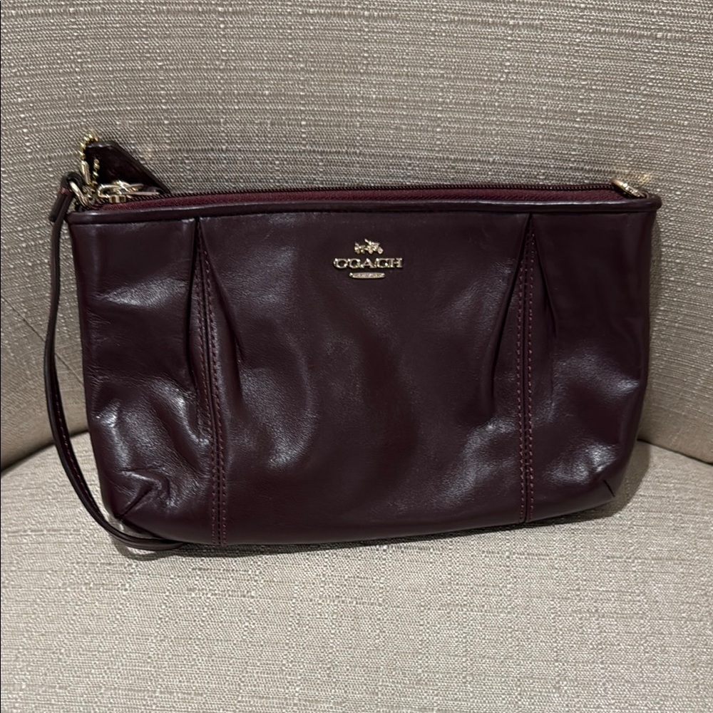 Coach Burgundy Leather Women's Bag